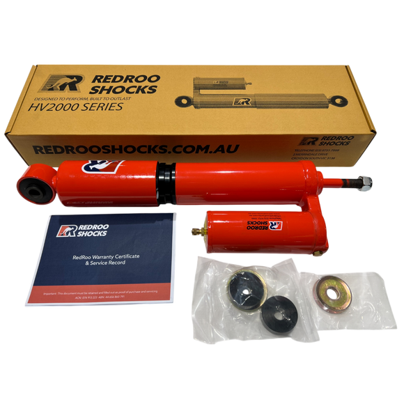Redroo Heavy Vehicle Shock absorber for Mack Trident Parabolic Set Back Front Axle(Stud Base/Eye Top)